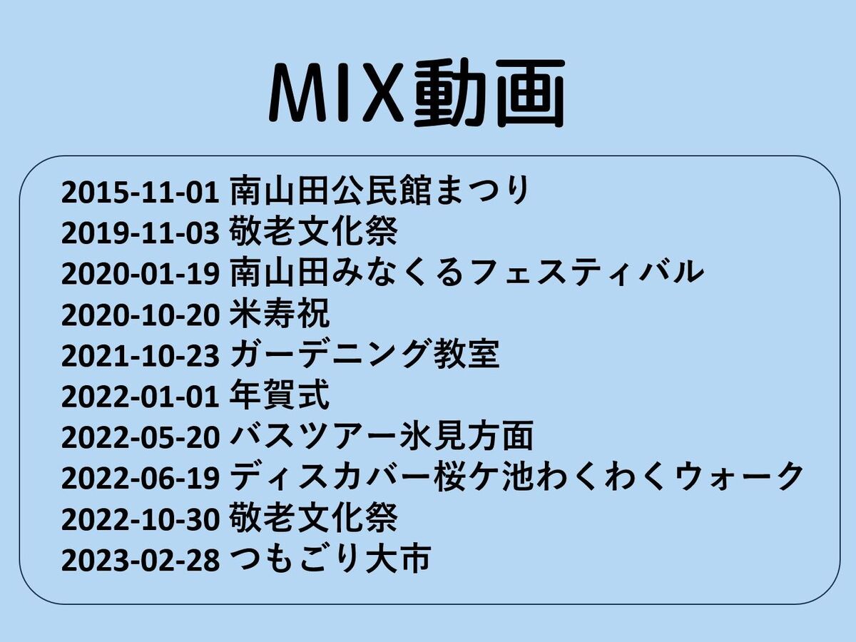 2015年-2023年 MIX動画